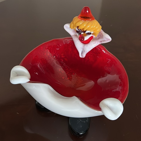 Murano Blown Glass Sculptured Whimsical Clown - Picture 6 of 13